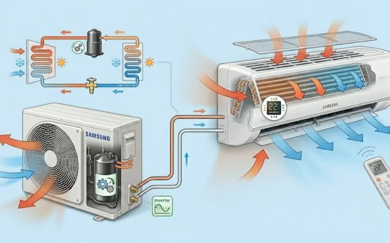 Máy lạnh Inverter hoạt động như thế nào? 