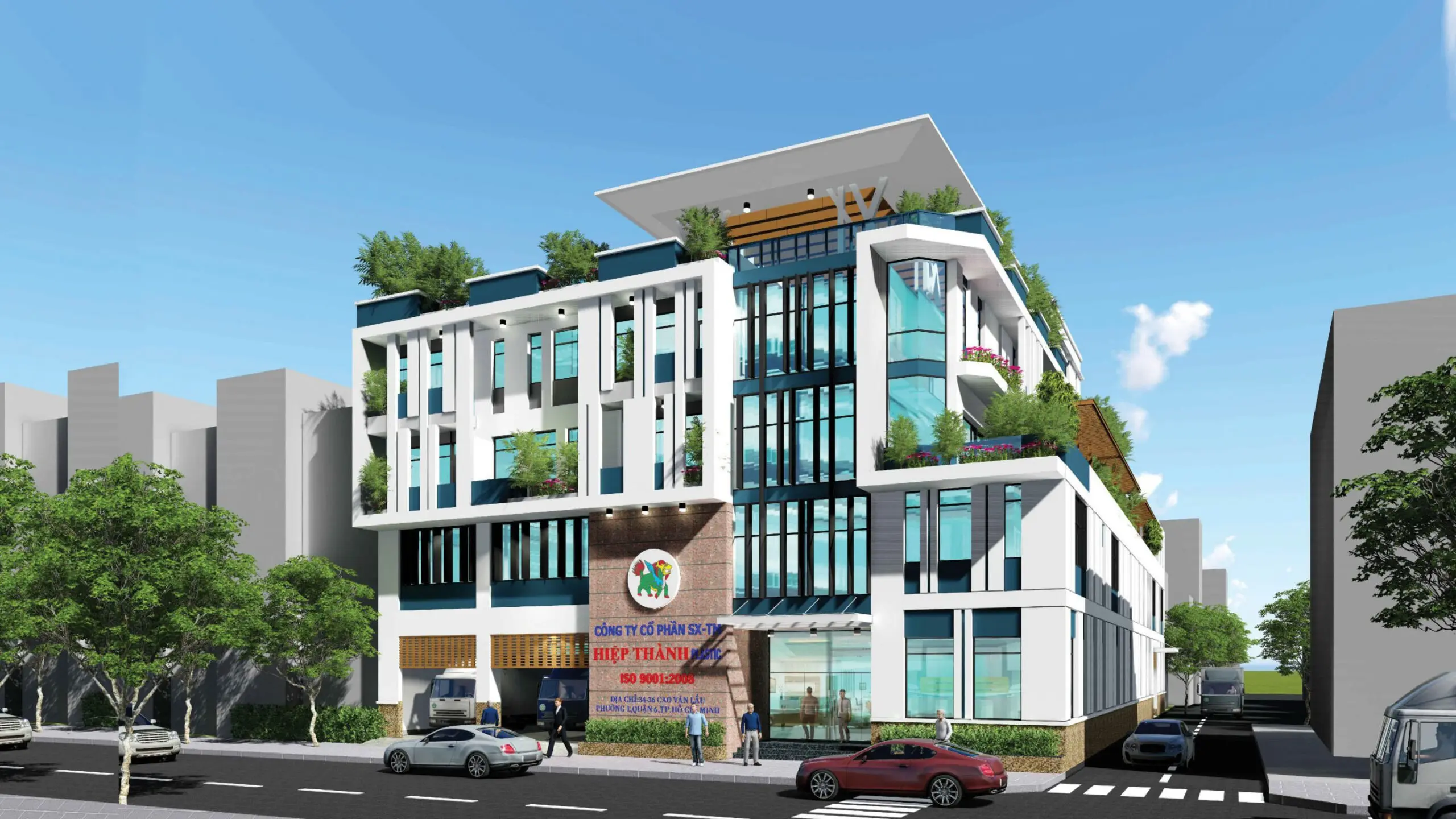 thi công hệ thống điều hòa không khí văn phòng công ty nhựa Hiệp Thành