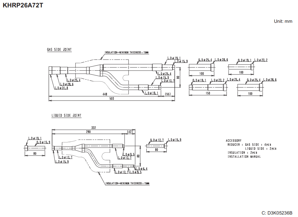 bộ chia gas KHRP26A72T8