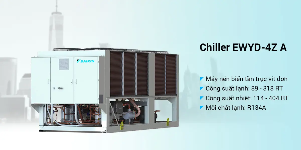 Điều hòa chiller giải nhiệt gió Daikin EWYD-4Z-A air cooled chiller