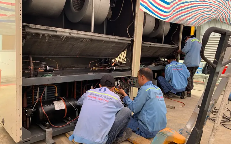 quy trinh thi cong dieu hoa nha xuong tai dong sapa