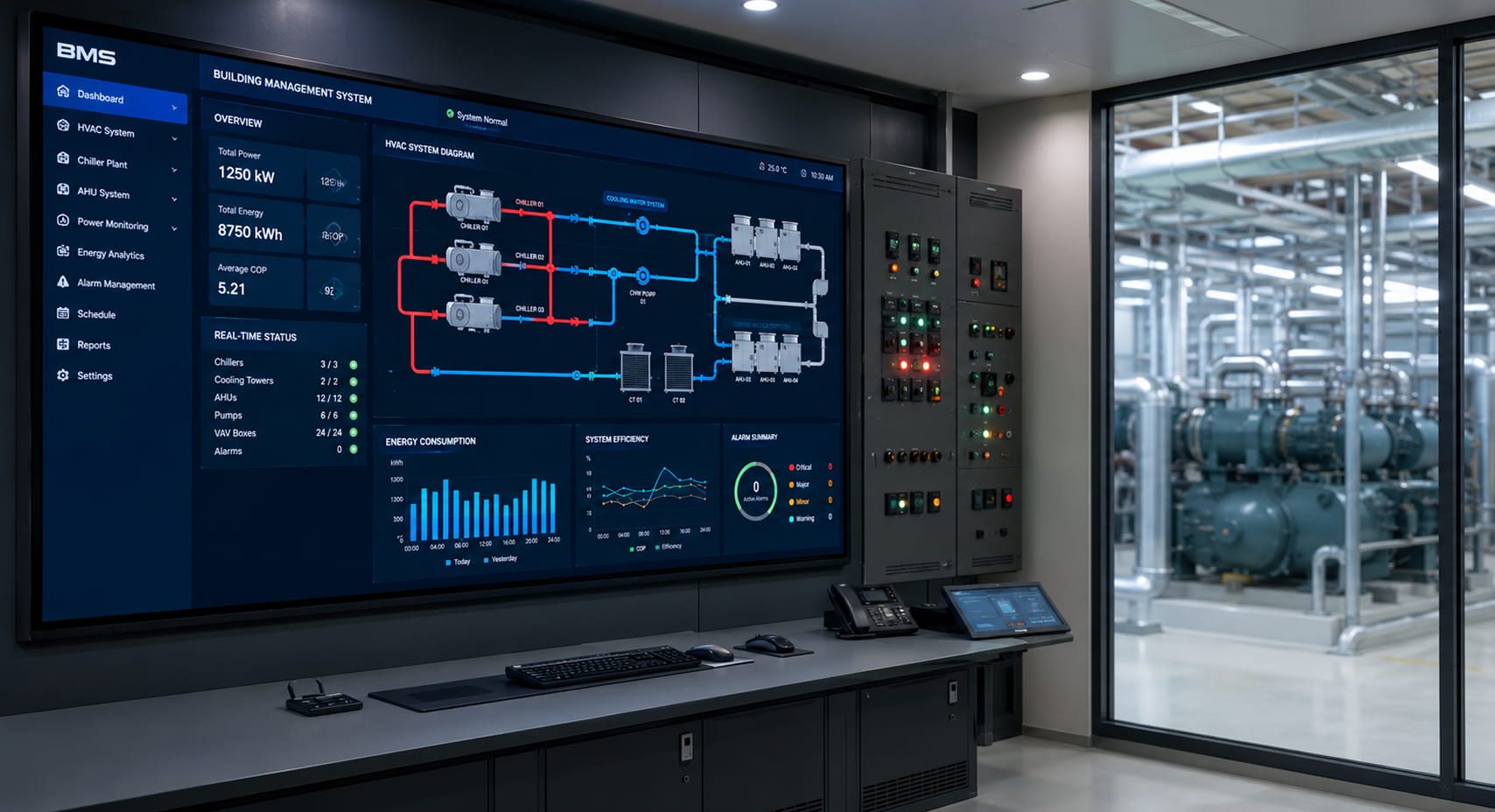 Giải pháp tích hợp hệ HVAC với hệ thống quản lý tòa nhà (BMS)