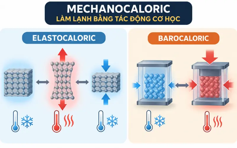 Mechanocaloric – Làm lạnh bằng tác động cơ học